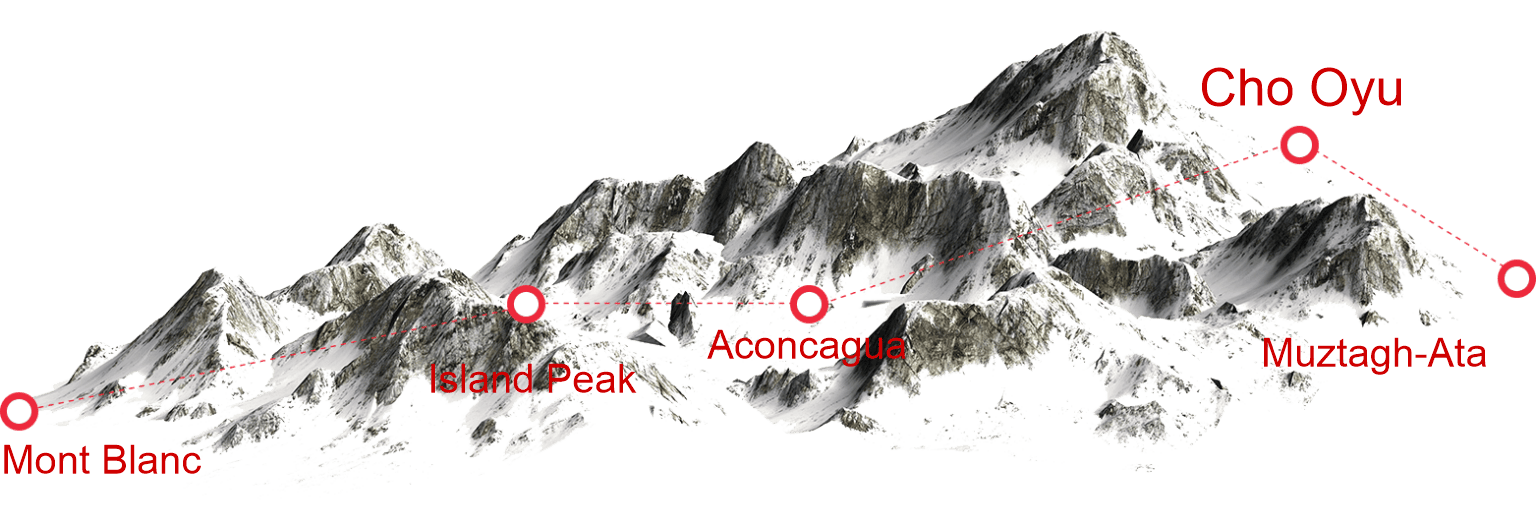 ascenso de montañas